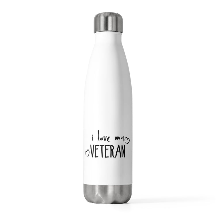 I Love My Veteran Vietnam Veteran Military T-shirt | Retirement T Shirt | Legend Has Retired | Grandpa Shirt 20oz Insulated Bottle