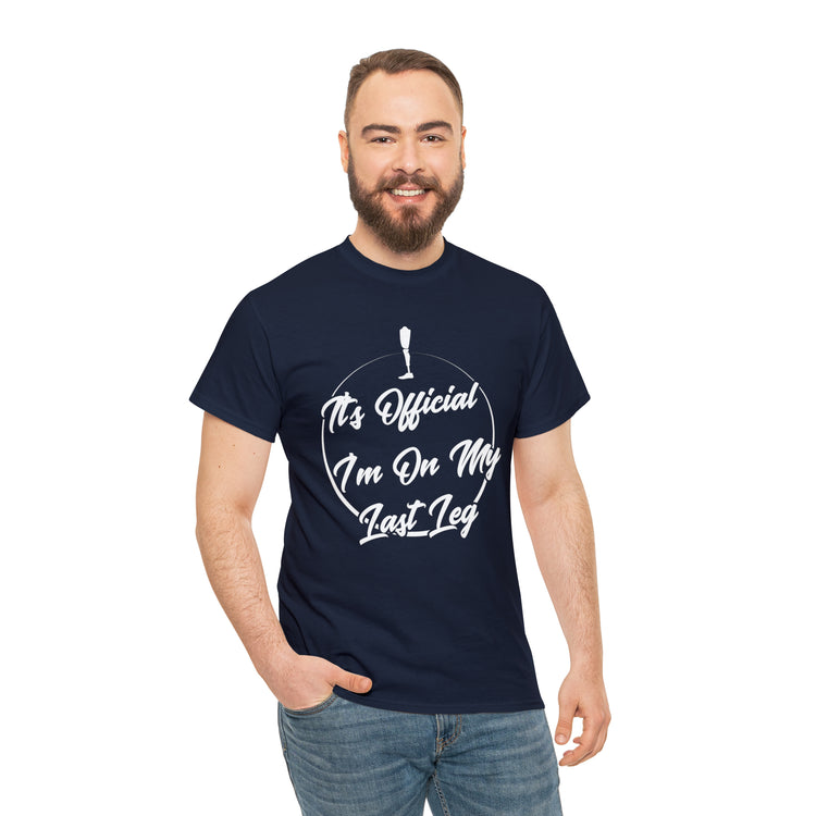 Shirt Funny I'm Left With My Leg Amputee Injured Person Disability T-Shirt Unisex Heavy Cotton Tee