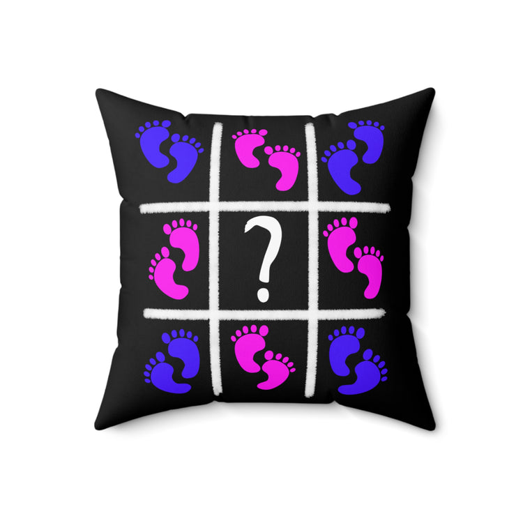 Gender Announcement Party Game Gender Reveal Shirt Spun Polyester Square Pillow