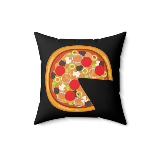 Mommy and Me Shirts Matching Pizza Slice Father Daughter Son Matching Clothes Spun Polyester Square Pillow