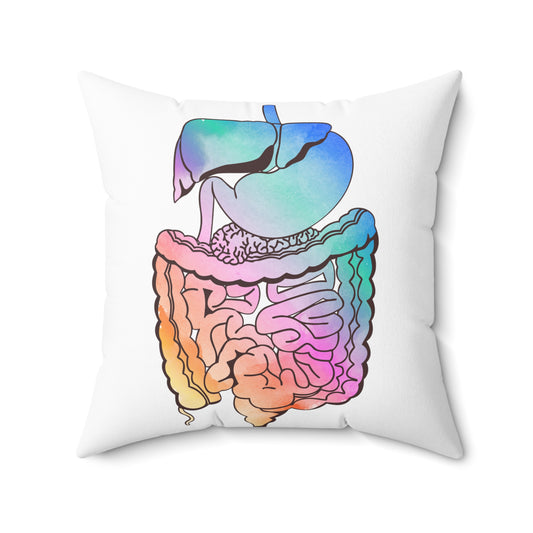 Humorous Gastroenterologist Gastroenterology Medical Gastric Disorders Gastroparesis Spun Polyester Square Pillow