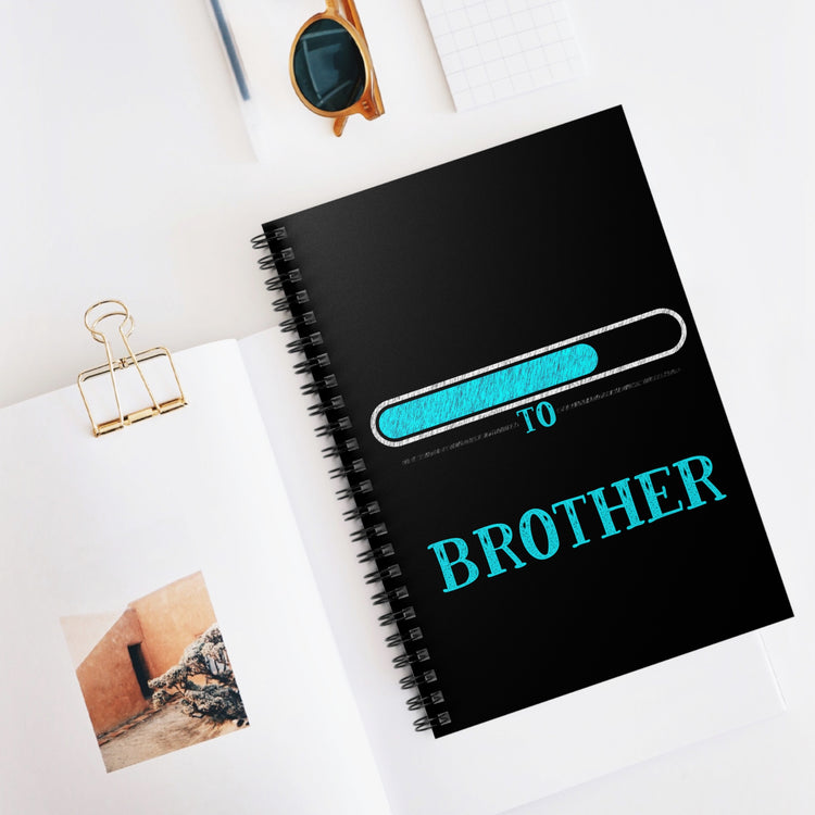 Leveling Up To Big Brother TShirt Spiral Notebook - Ruled Line