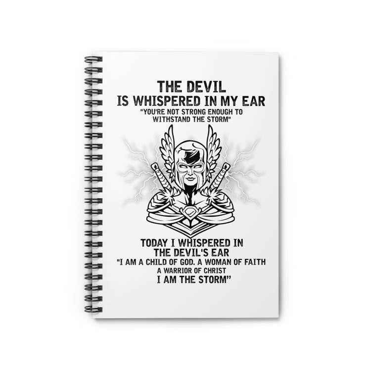 Inspiring Christianity Statements Devotee Inspirational  Pastor Spiral Notebook - Ruled Line