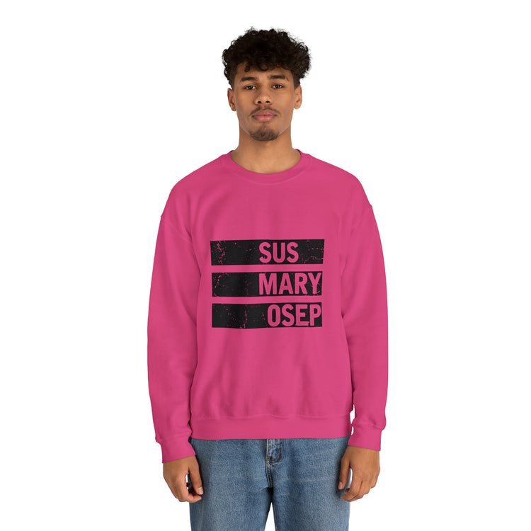 Hilarious SUS MARY OSEP Frustrated Slang Expression Asian Country Crewneck Sweatshirt