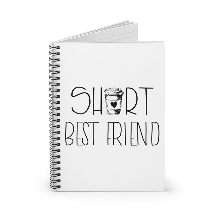 Short Bestfriend | Tall Bestfriend | Meilleur Ami Spiral Notebook - Ruled Line