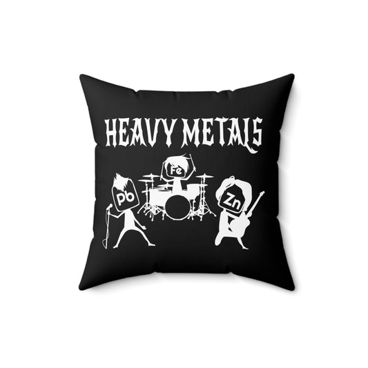 Heavy Metals Rocks Chemistry Science Teacher Spun Polyester Square Pillow