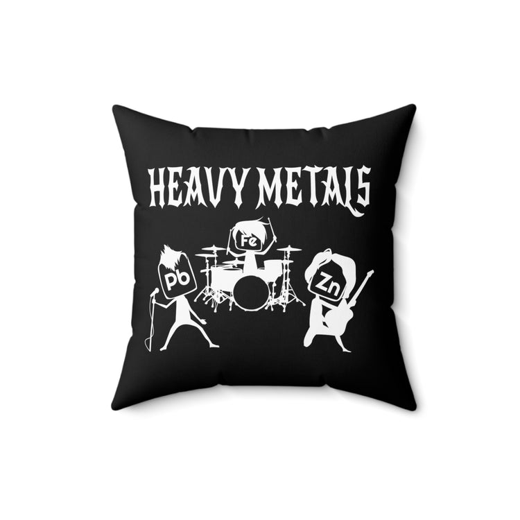 Heavy Metals Rocks Chemistry Science Teacher Spun Polyester Square Pillow