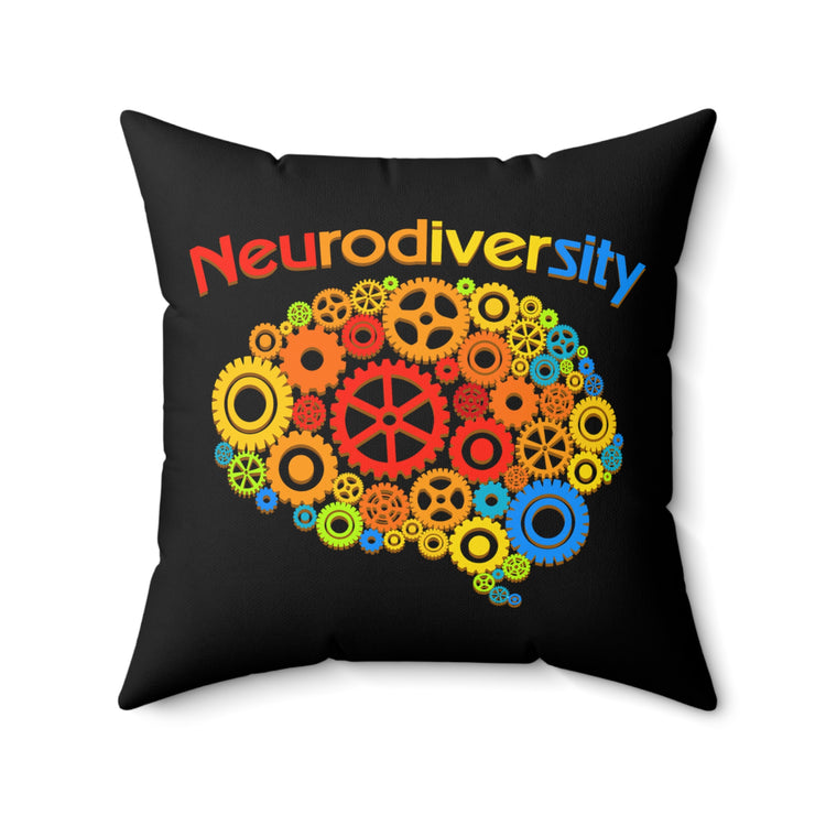 Novelty Neurologist Hyperactivity Neurodiverse Humorous Mind Ailment Neurology Spun Polyester Square Pillow