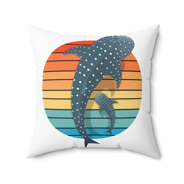 Dolphin Devotee Environmentalist Conservationists Spun Polyester Square Pillow