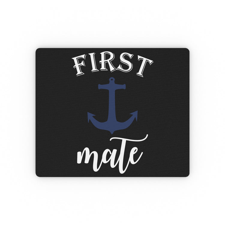 First Mate Captain Bride Party Crew Bridal Party Shirts | Bridesmaid Proposal | Bridal Shower Gift | Team Bride shirt Rectangular Mouse Pad