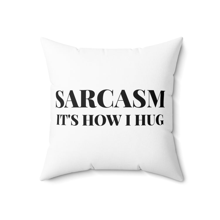 Humorous Sarcastic Introverts Behaviors Statements Line Spun Polyester Square Pillow