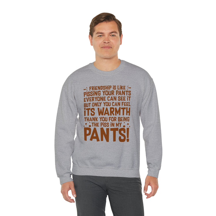 Hilarious Introverted Friendships Sarcastic Pissing Friends Unisex Crewneck Sweatshirt