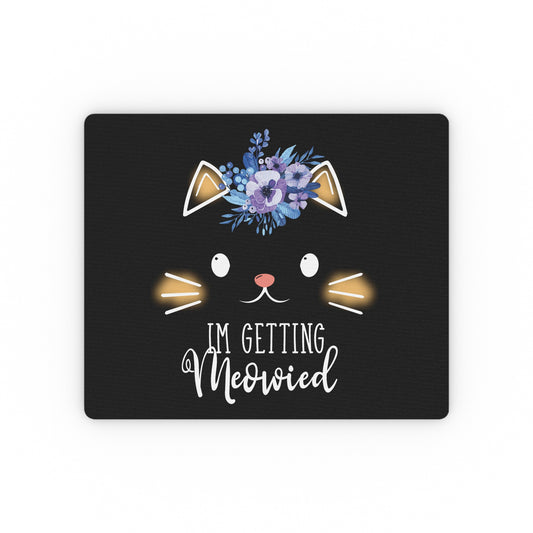 Hilarious Fiance Engagement Sarcastic Kitten Humorous Nuptials Illustration Mockeries Gags Rectangular Mouse Pad