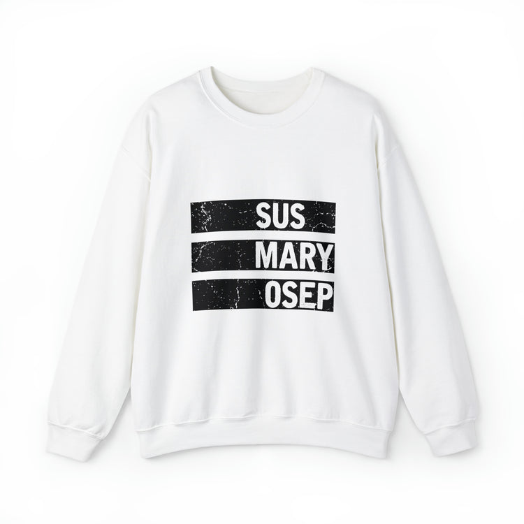 Hilarious SUS MARY OSEP Frustrated Slang Expression Asian Country Crewneck Sweatshirt