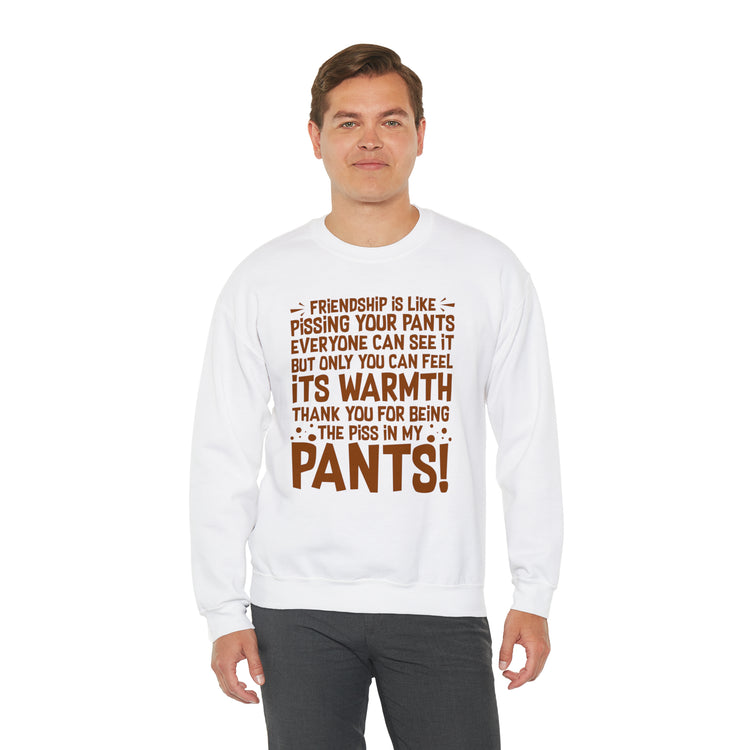 Hilarious Introverted Friendships Sarcastic Pissing Friends Unisex Crewneck Sweatshirt