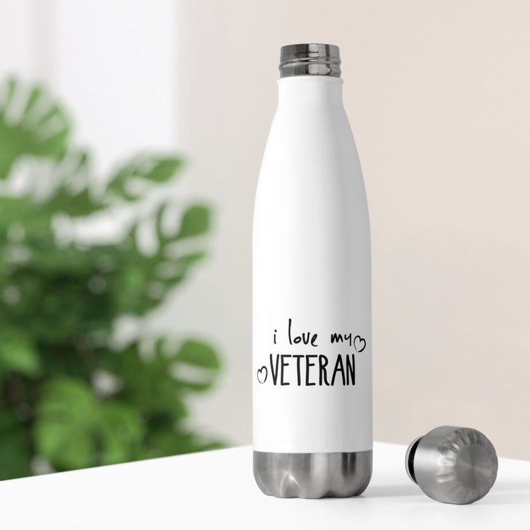 I Love My Veteran Vietnam Veteran Military T-shirt | Retirement T Shirt | Legend Has Retired | Grandpa Shirt 20oz Insulated Bottle