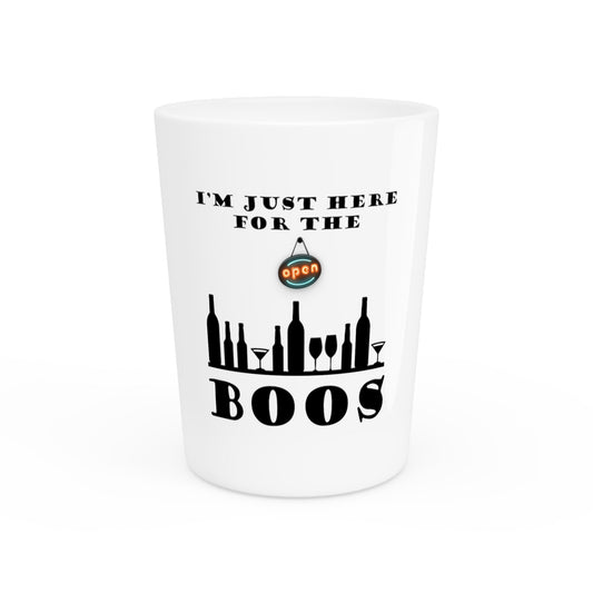 I'm Just Here For The Boos Boo T-shirt | Witch Shirt | Resting Witch Face | Trick Or Treat Shirt | Halloween Costume Shot Glass