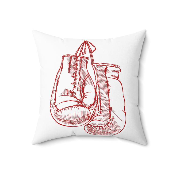 Hilarious Fighters Sparring Boxer Heavyweight Novelty Boxer Spun Polyester Square Pillow