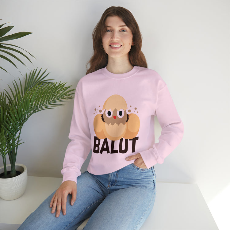 Funny Prideful Filipino Balut Illustration Philippines Balut Unisex Crewneck Sweatshirt