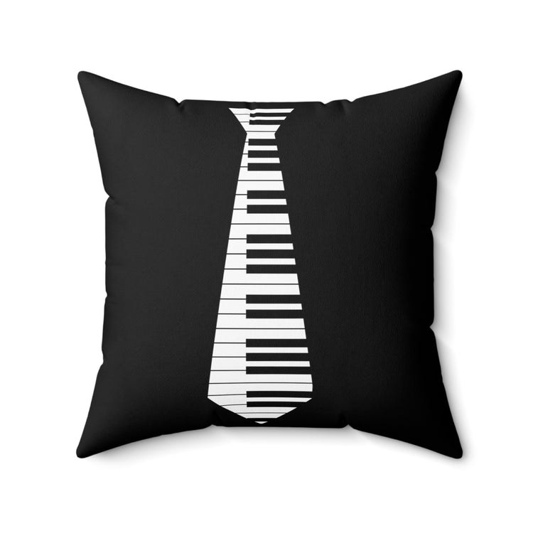 Humorous Pianists Violinist Ties Songwriters Instrumentalists Spun Polyester Square Pillow