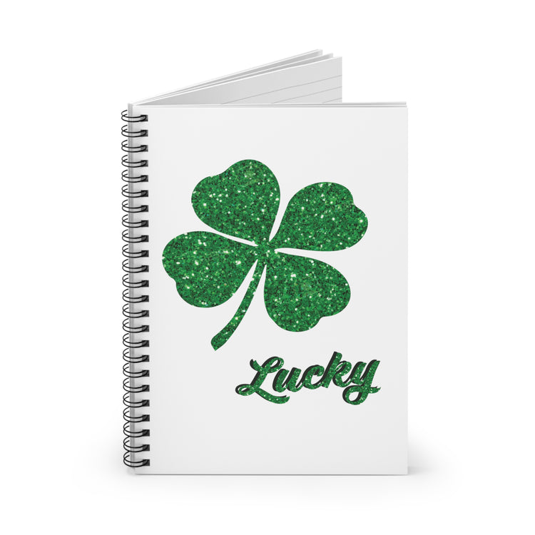 lucky shamrock Spiral Notebook - Ruled Line