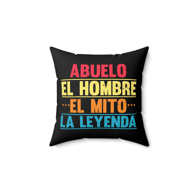 Hilarious Spanish Sayings Mottos Phrase Slogan Spun Polyester Square Pillow