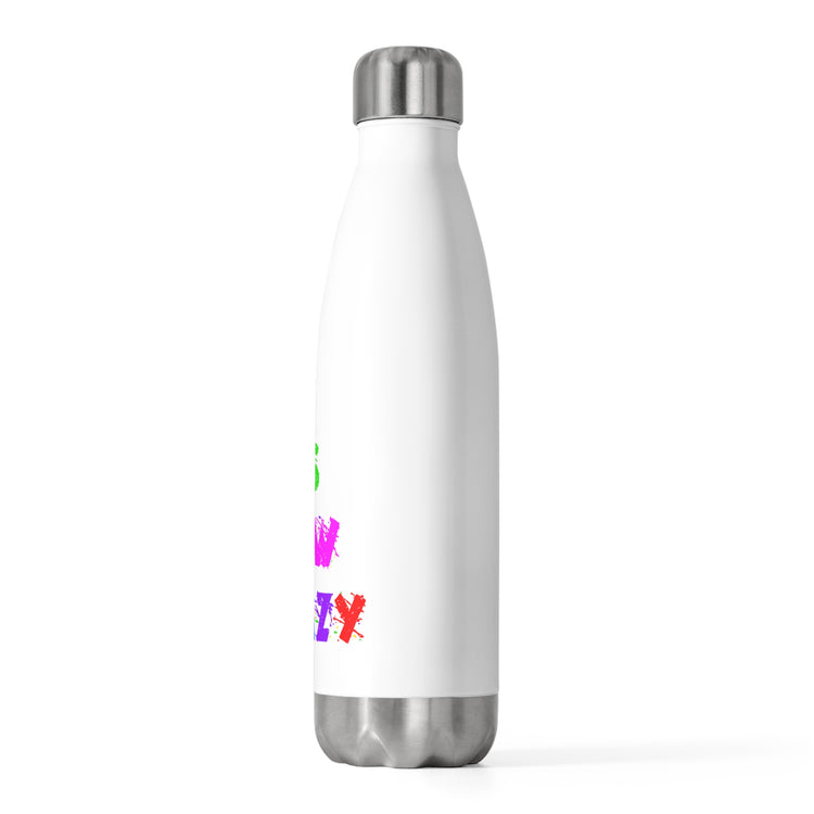 Let's Glow Crazy Vintage Rave Party Festival Goers Men Women Tee Shirt Gift 20oz Insulated Bottle