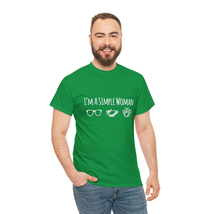 Shirt Funny I'm A Simple Woman Outdoor Enthusiast  Nature Lover T-Shirt Unisex Heavy Cotton Tee