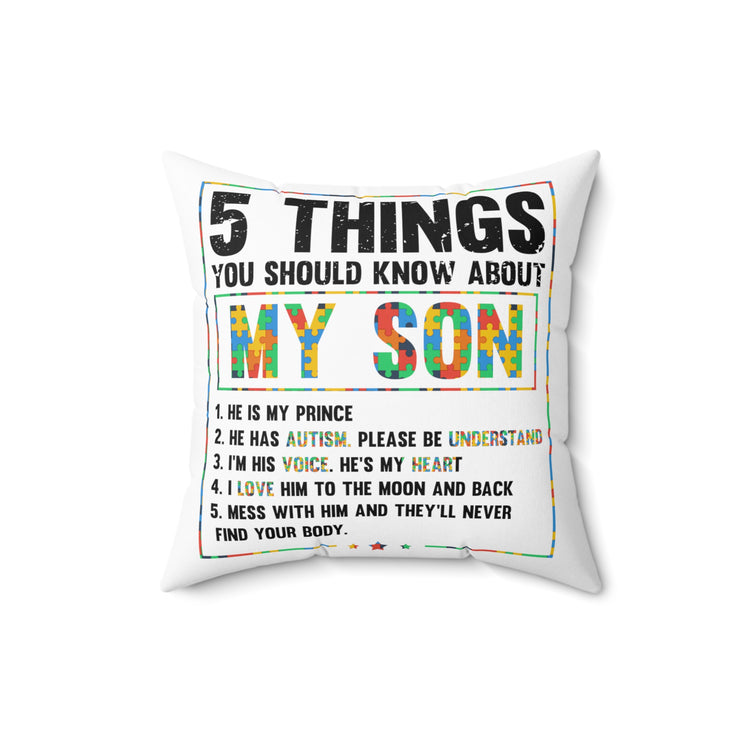 Hilarious Autism Awareness Disorders Sympathy Mutations Syndrome Spun Polyester Square Pillow