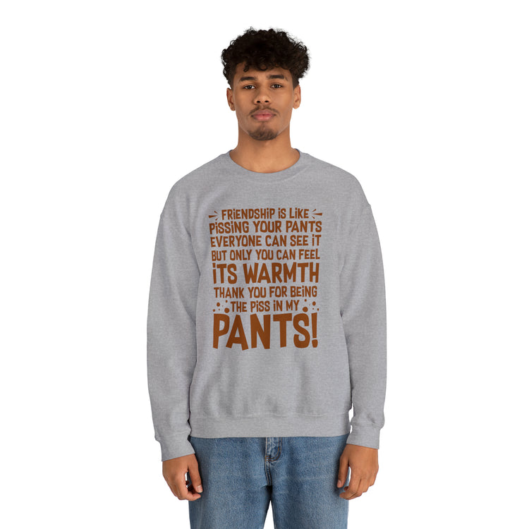 Hilarious Introverted Friendships Sarcastic Pissing Friends Unisex Crewneck Sweatshirt