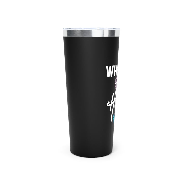 Wheels or Heels Gender Reveal Copper Vacuum Insulated Tumbler, 22oz