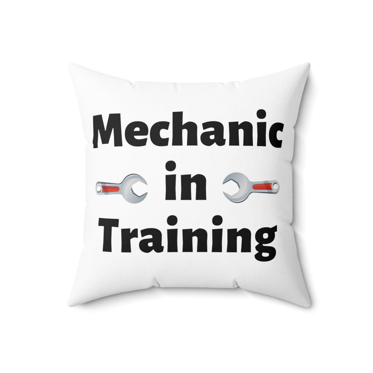 Hilarious Engine Instrument Mechanic Engineer Repairman Fan Spun Polyester Square Pillow