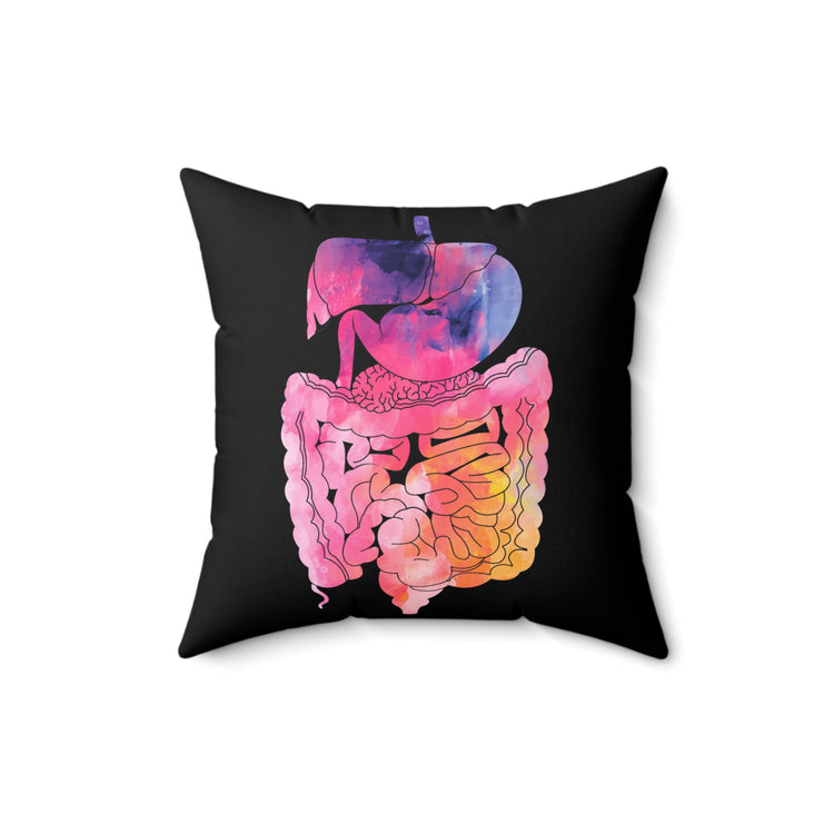 Humorous Gastroenterologist Gastroenterology Medical Disorders Gastroparesis Overcomer Spun Polyester Square Pillow