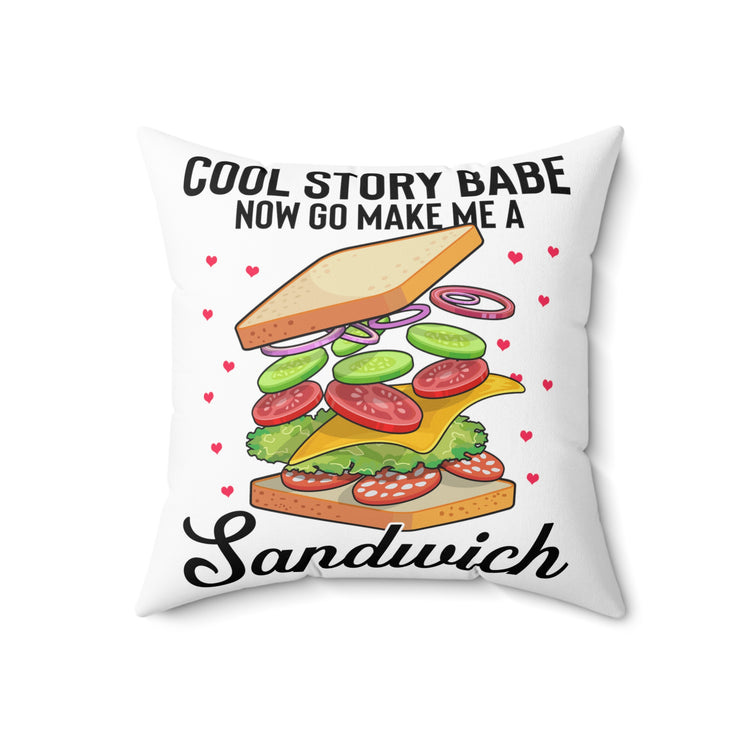 Humorous Boringly Told Stories Sarcastic Introvert Spun Polyester Square Pillow