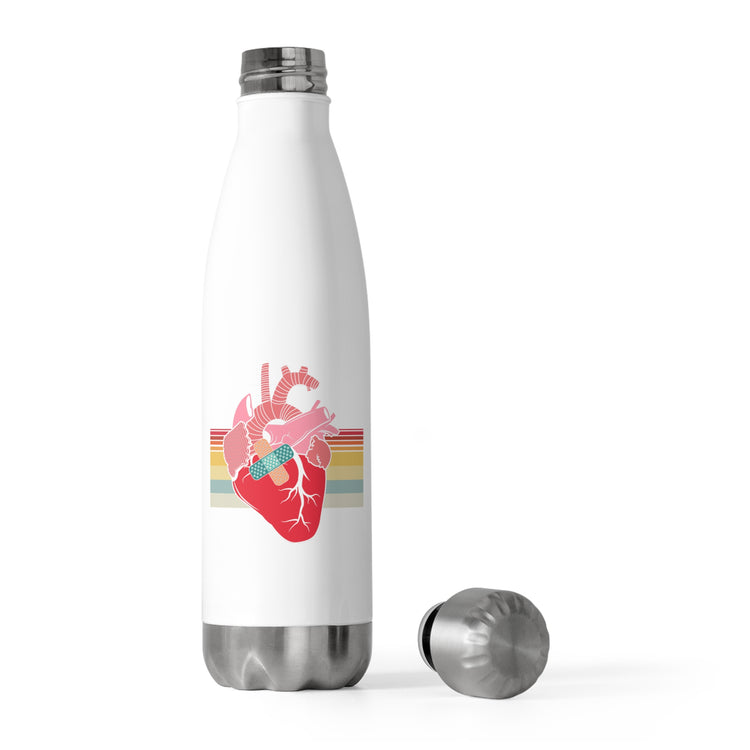 Novelty Factory Refurbished Hearts Recovering Patients Puns Humorous Surgery Transplants Recuperating Sayings 20oz Insulated Bottle