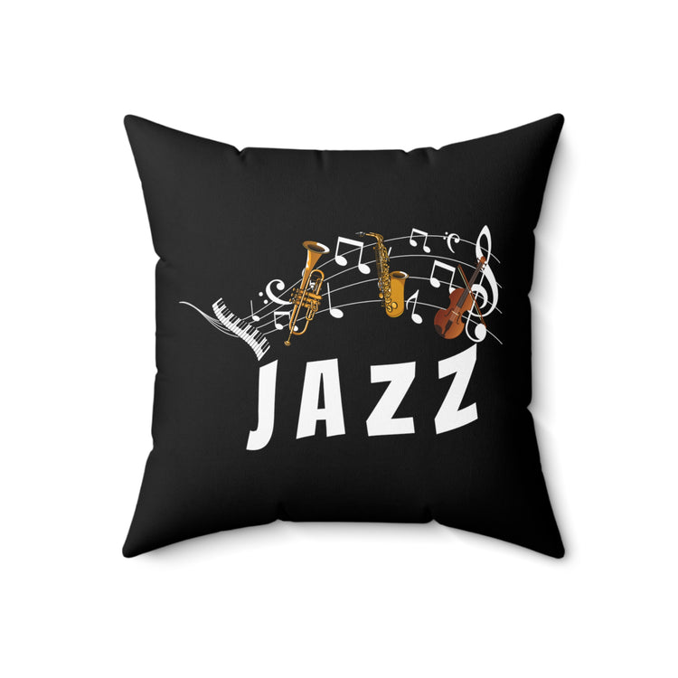 Novelty Concertmaster Symphony Pianist Piano Music Spun Polyester Square Pillow