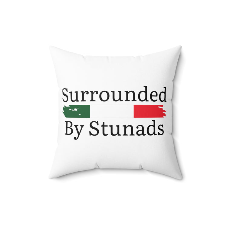 Humorous Nationalistic Patriotic Nationalism Italia Spun Polyester Square Pillow