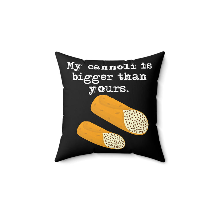 Hilarious Italian Dough Saying Men Women Spun Polyester Square Pillow