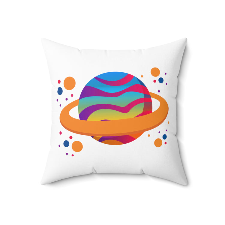 Novelty Galaxy Galaxies Orbit Planets Enthusiast Spun Polyester Square Pillow