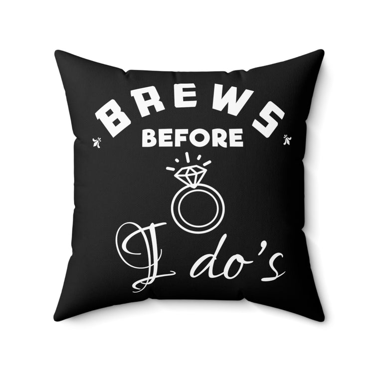 Humorous Breweries Drinking Bachelorettes Spun Polyester Square Pillow