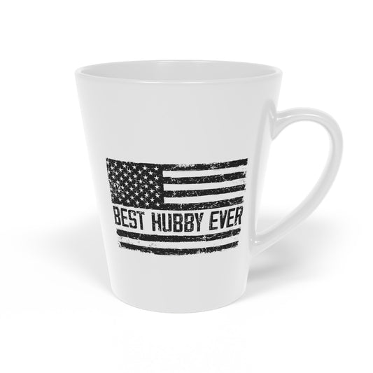 Hilarious Supportive Husband Boyfriend Marriage Patriotic Boyfriend Latte Mug, 12oz