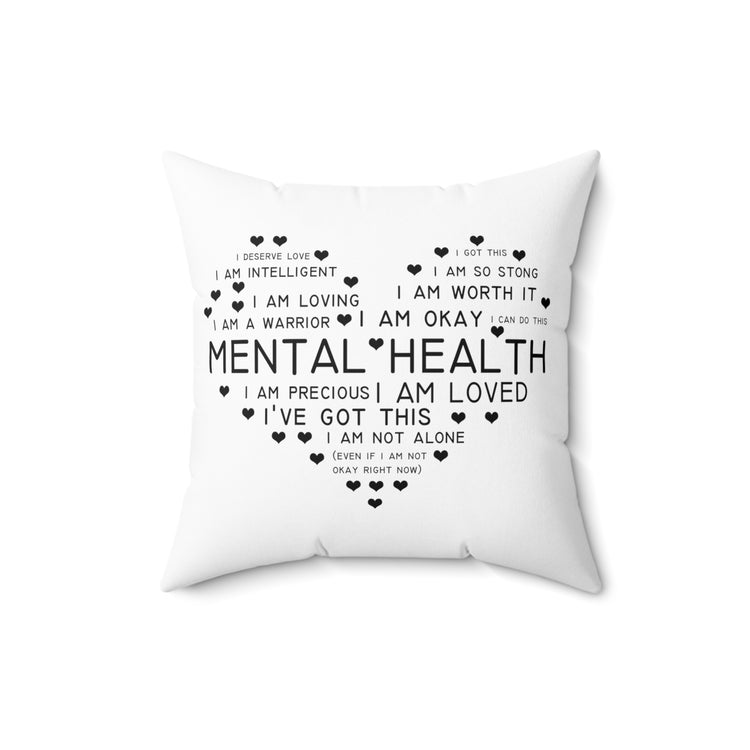 Hilarious Recognizing Psychiatric Brain Thinking Sick Psychiatry Spun Polyester Square Pillow