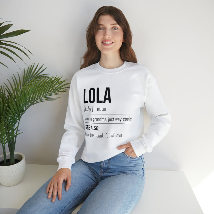 Hilarious Lola's Grandmother Nan Nanny Filipinos Moms Nanna Unisex Crewneck Sweatshirt