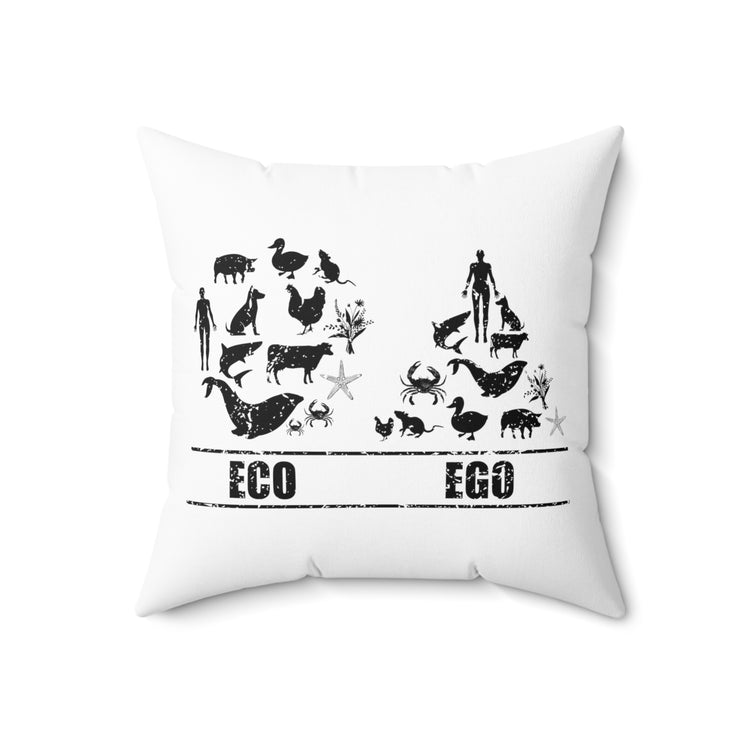 Humorous Campaign Animals Right Eco-Friendly Spun Polyester Square Pillow