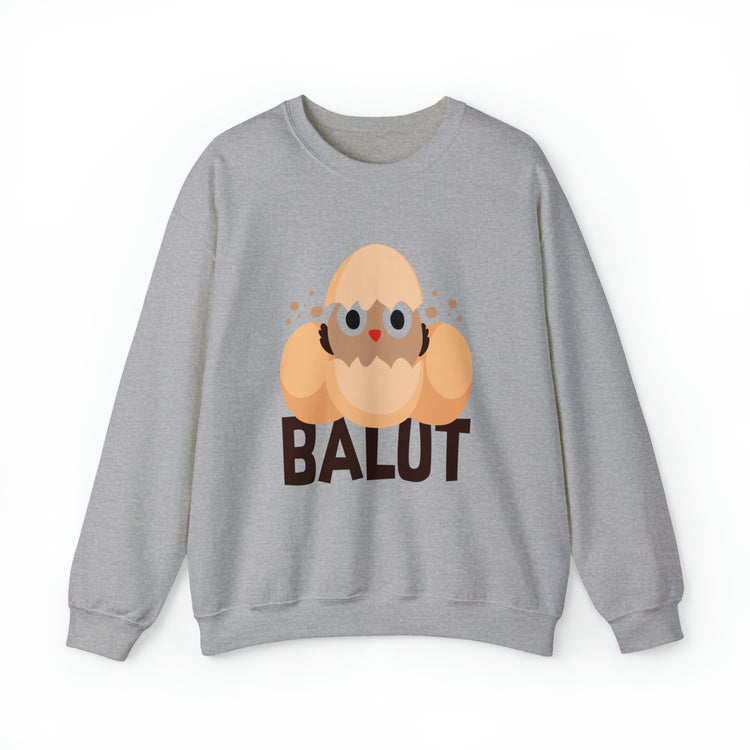 Funny Prideful Filipino Balut Illustration Philippines Balut Unisex Crewneck Sweatshirt