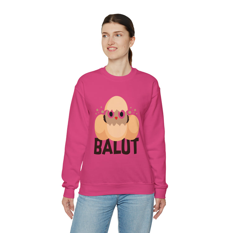 Funny Prideful Filipino Balut Illustration Philippines Balut Unisex Crewneck Sweatshirt