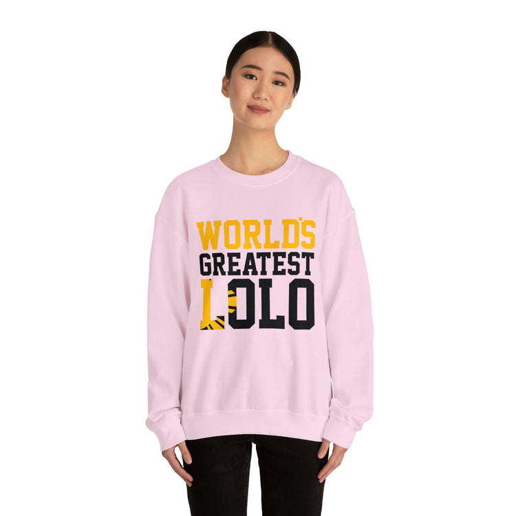 Novelty Filipino Lolo Grandfathers Pinoy Grandpa Graphic Unisex Crewneck Sweatshirt