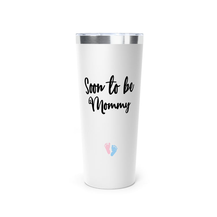 soon to be mommy Gender Reveal Copper Vacuum Insulated Tumbler, 22oz