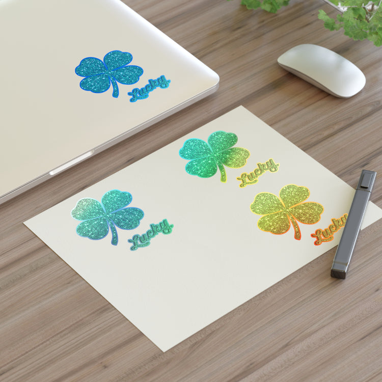 lucky shamrock Sticker Sheets