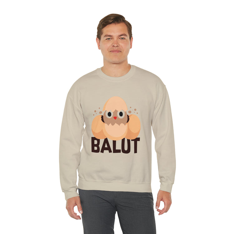 Funny Prideful Filipino Balut Illustration Philippines Balut Unisex Crewneck Sweatshirt